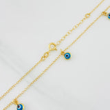 Cadena Aro Seguido Ojos Turcos 2g / 16 in / 1.36mm Oro Amarillo 18K