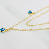 Cadena Aro Seguido Ojos Turcos 2g / 16 in / 1.36mm Oro Amarillo 18K