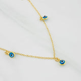 Cadena Aro Seguido Ojos Turcos 2g / 16 in / 1.36mm Oro Amarillo 18K