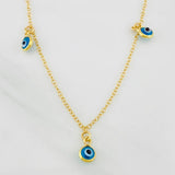Cadena Aro Seguido Ojos Turcos 2g / 16 in / 1.36mm Oro Amarillo 18K