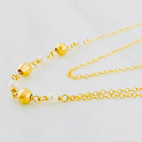 Cadena Aro Seguido Bolas 3g / 18 in / 1.35mm Oro Amarillo 18K