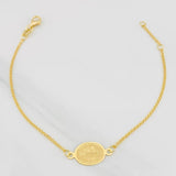 Pulso Modulable Aro Seguido San Benito 1.75g / 7 1/4 in - 6 1/2 in / 0.86mm Oro Amarillo 18K