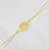 Pulso Modulable Aro Seguido San Benito 1.7g / 7 1/4 in - 6 1/2 in / 0.86mm Oro Amarillo 18K