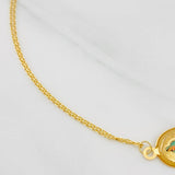 Pulso Modulable Aro Seguido Virgen Guadalupe 1.8g / 7 1/4 in - 6 1/2 in / 0.85mm Oro Amarillo 18K