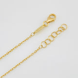 Tobillera Aro Seguido Figuras 2.65g / 9 3/4 in / 1mm Oro Amarillo 18K
