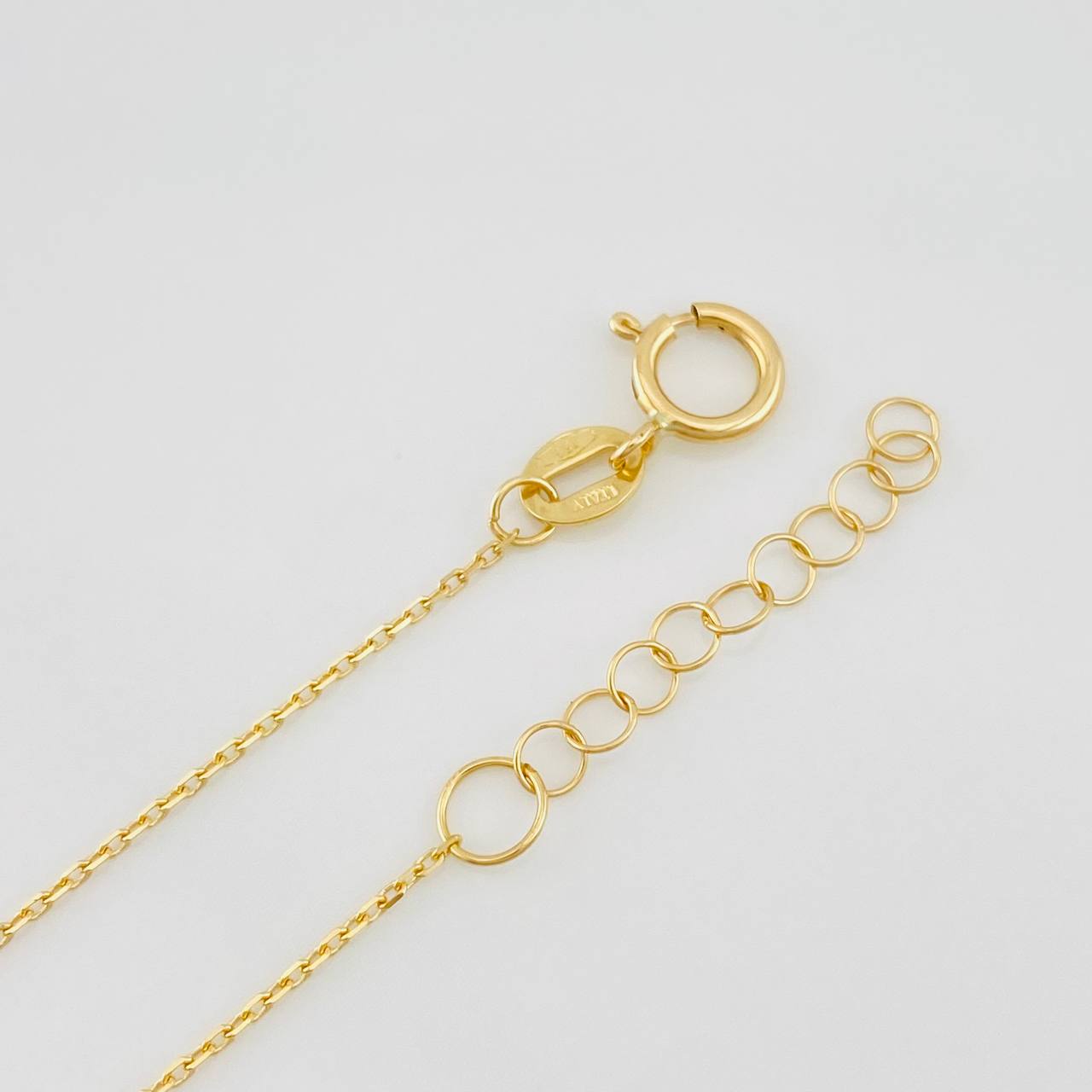 Pulso Modulable Aro Seguido Corazon 0.85g / 7 1/4 in - 6 1/2 in / 0.85mm Oro Amarillo 18K