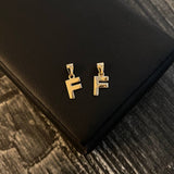 Pendant Letter F 0.4gr / 1.5cm Smooth Yellow Gold