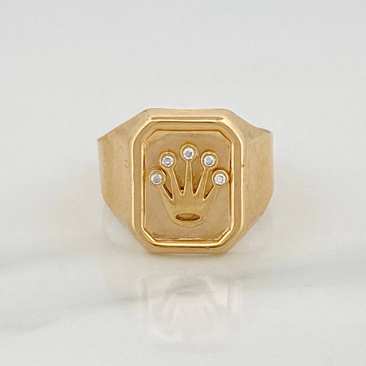 Anillo Corona 3.7gr / T9 1/2 / Oro Amarillo 18K $