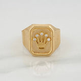 Anillo Corona 3.7gr / T9 1/2 / Oro Amarillo 18K $