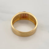 Anillo Signo Peso 6.7gr / T10 / Tres Oros 18K $