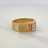 Anillo Signo Peso 6.7gr / T10 / Tres Oros 18K $