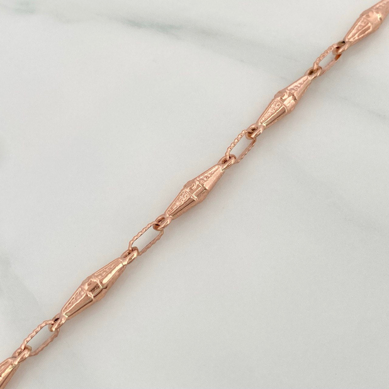 Pulso Rustico Dubai 3.75gr / 7 3/4 in / 1.5mm Oro Rosa 18K %