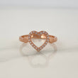 Anillo Corazones 1.65gr / T5 1/4 / Oro Rosa 18K %