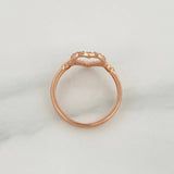 Anillo Corazones 1.65gr / T5 1/4 / Oro Rosa 18K %