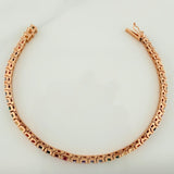 Pulso Tennis 13.25gr / 7 in / 3.2mm Oro Rosa 18K $