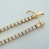 Pulso Tennis 18.5gr / 7 in / 3.2mm Oro Amarillo 18K $