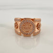 Anillo Corona 5.6gr / T5 1/4 / Oro Rosa 18K $