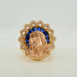 Anillo Rostro De Cristo 10.55gr / T9 / Dos Oros Amarillo Rosa 18K $