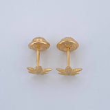 Topos Marihuana 0.7gr / 6mm Oro Amarillo 18K %