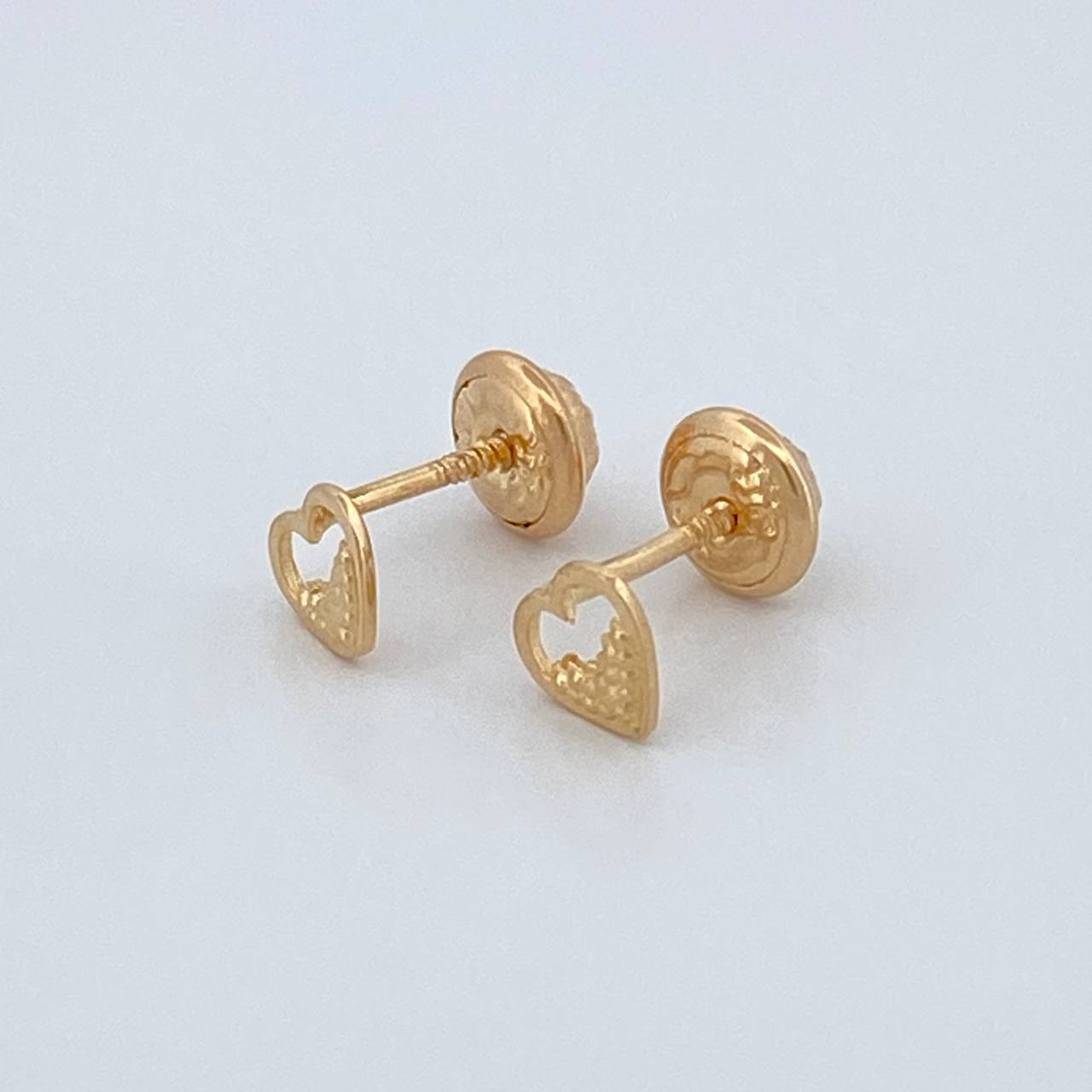 Topos Silueta Corazón 0.6gr / 5.38mm Oro Amarillo 18K %