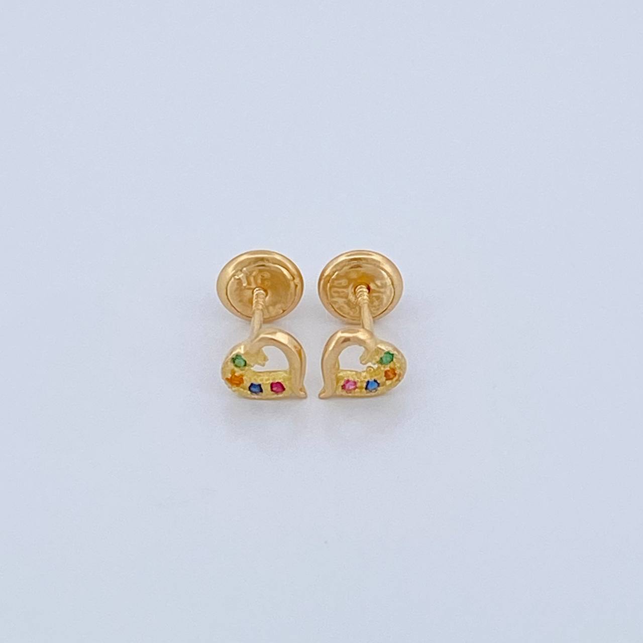 Topos Corazón 0.8gr / 5.8mm Oro Amarillo 18K %