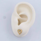 Topos Corazón 0.95gr / 8.4mm Oro Amarillo 18K %