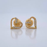 Topos Corazón 0.95gr / 8.4mm Oro Amarillo 18K %