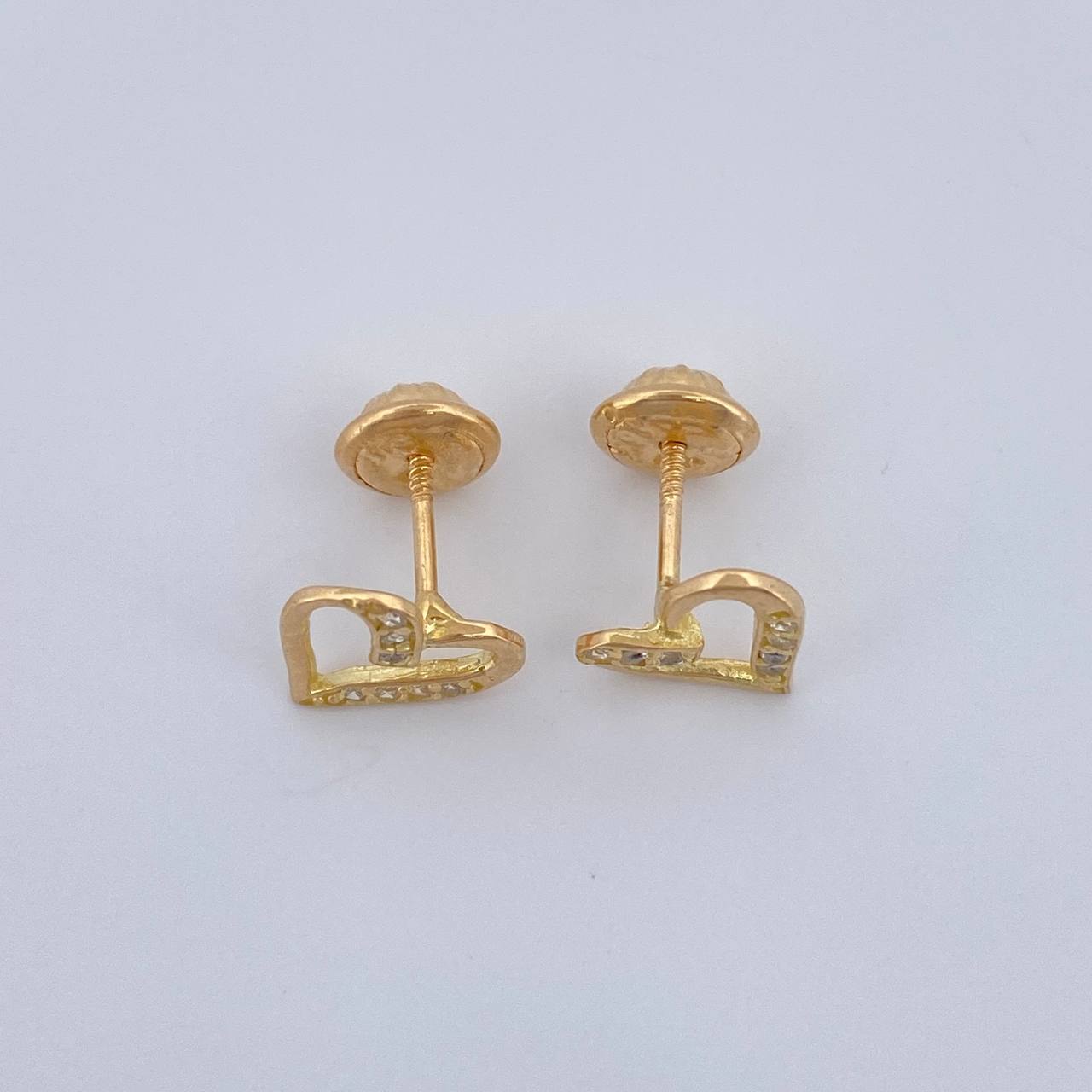 Topos Corazón 0.95gr / 8.4mm Oro Amarillo 18K %