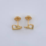 Topos Corazón 0.95gr / 8.4mm Oro Amarillo 18K %