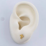 Topos Cruz Cristo 0.65gr / 5.22mm Oro Amarillo 18K %
