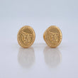 Stud Earrings San Miguel Arcangel 0.75 g / in / 7 mm Yellow Gold 18K