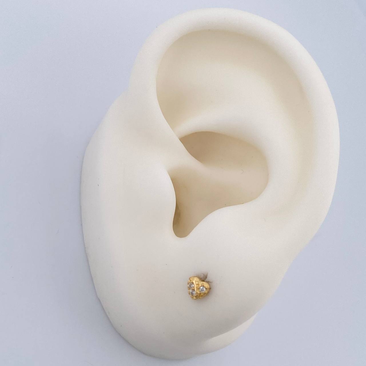 Topos Corazón 0.65gr / 3.6mm Oro Amarillo 18K %