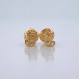 Topos Silueta Gato 0.6gr / 3.7mm Oro Amarillo 18K %