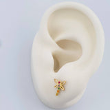 Topos Libelula 0.85gr / 7.64mm Oro Amarillo 18K %