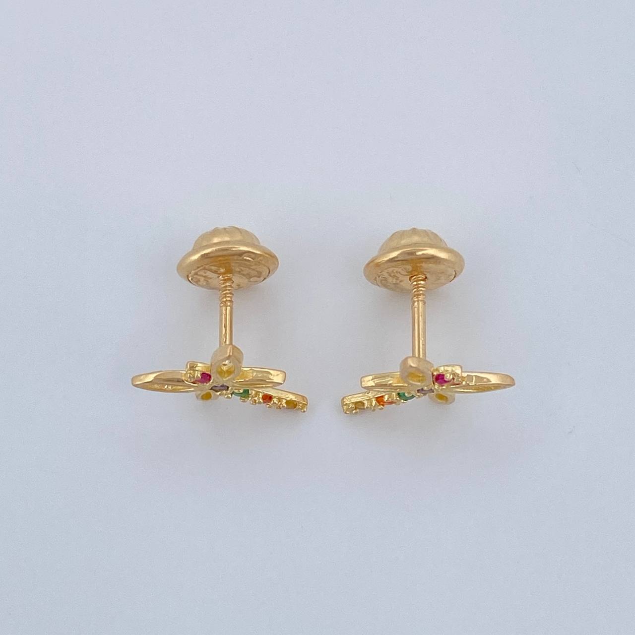 Topos Libelula 0.85gr / 7.64mm Oro Amarillo 18K %