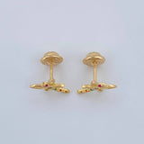 Topos Libelula 0.8gr / 7.6mm Oro Amarillo 18K %