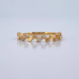 Anillo Churumbela Hojas 1.3gr / T5 3/4 / Oro Amarillo 18K %