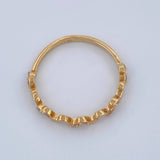 Anillo Churumbela Hojas 1.3gr / T5 3/4 / Oro Amarillo 18K %