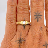 Anillo Churumbela Solitario Corazon 2.8gr / T6 1/2 / Oro Amarillo 18K %