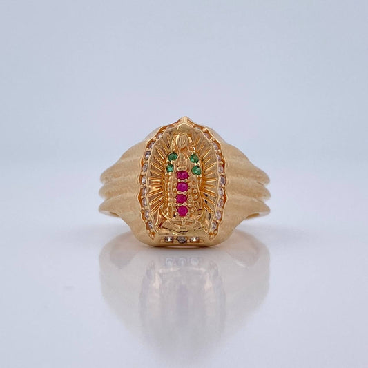Anillo Virgen De Guadalupe 4.25gr / T6 1/4 / Oro Amarillo 18K %