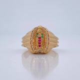 Anillo Virgen De Guadalupe 4.25gr / T6 1/4 / Oro Amarillo 18K %