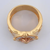 Anillo Estrella Cardinal 10.35gr / T10 1/4 / Tres Oros 18K %