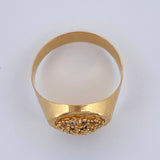 Anillo Halo Circulo 4.6gr / T11 1/2 / Oro Amarillo 18K %