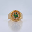 Anillo Halo Circulo 4.6gr / T11 1/2 / Oro Amarillo 18K %