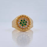Anillo Halo Circulo 4.6gr / T11 1/2 / Oro Amarillo 18K %