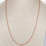 Cadena Aro Seguido 1.75gr / 17 3/4 in / 0.75mm Oro Rosa +3 18K %