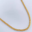 Cadena Franco 17.75gr / 23 1/2 in / 3.5mm Dos Oros Amarillo Blanco +3 18K %