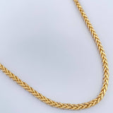Cadena Franco 17.75gr / 23 1/2 in / 3.5mm Dos Oros Amarillo Blanco +3 18K %