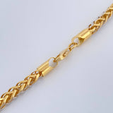 Cadena Franco 17.75gr / 23 1/2 in / 3.5mm Dos Oros Amarillo Blanco +3 18K %