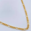 Cadena Figaro 10.35gr / 23 1/2 in / 3.7mm Oro Amarillo +1 18K %